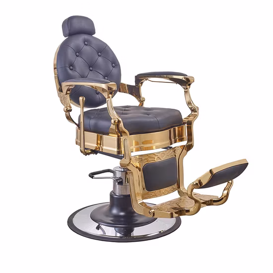 Salon Hair Equipment Antique Barber Chairs Hairdresser Black Barber Chair for Sale