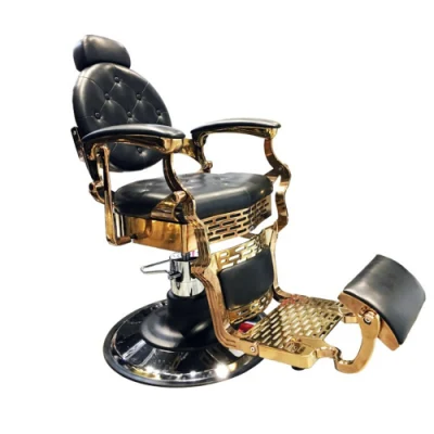 살롱 헤어 장비 골동품 이발사 의자 미용사 검은 이발사 판매용 의자
