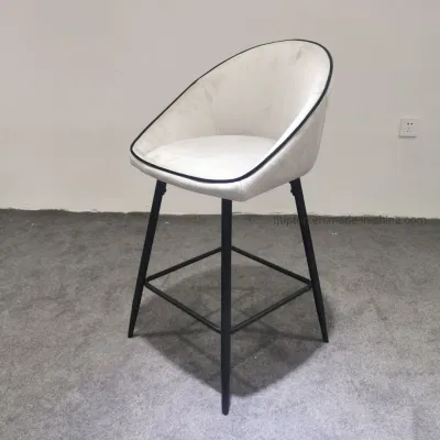 의자 Suade 회색 덮개를 씌운 부엌 의자를 식사하는 도매 현대 우단