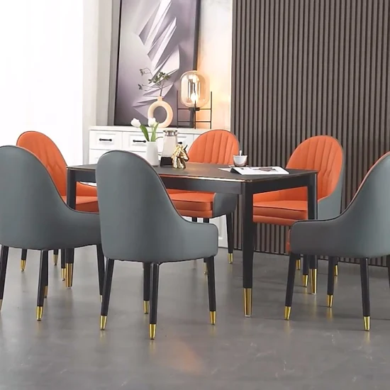 호텔 객실 테이블 및 의자 식당 의자 레스토랑 및 커피 숍 의자 홈 다이닝 강철 가구 현대적인 스타일 식당 의자