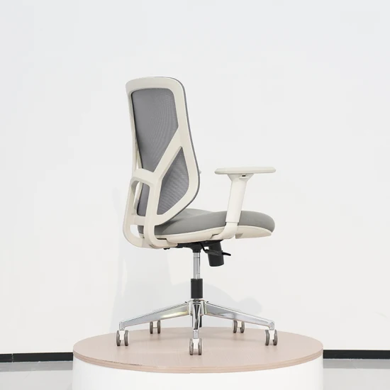 2023 신제품 회색 프레임 사무실 메쉬 회전 의자의 중간 백 메쉬 의자
