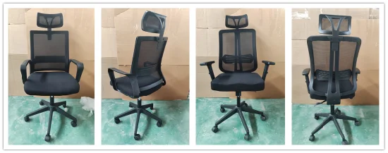 중국 Whosales 현대 편안한 회전 패브릭 의자 하이 백 메쉬 인체 공학적 임원 회전 회의/사무실 의자 홈 오피스/회의 사용을 위한 가격